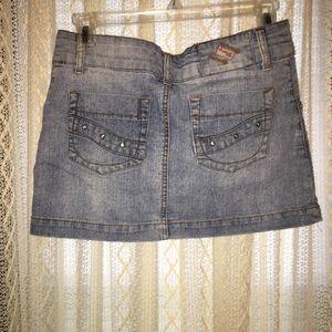 Denim mini skirt